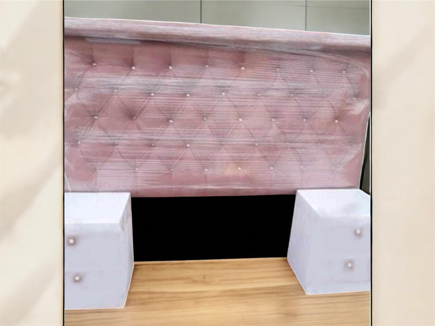 recamara capitoneada rosa - CAVA